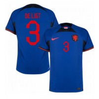 Camisa de time de futebol Holanda Matthijs de Ligt #3 Replicas 2º Equipamento Mundo 2022 Manga Curta